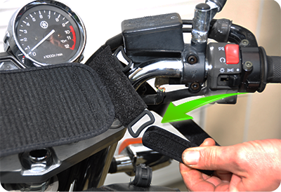 Easy to place on the handlebar in less than 60 seconds